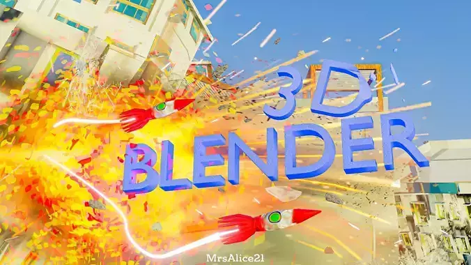 Blender Splash Screen 3D model