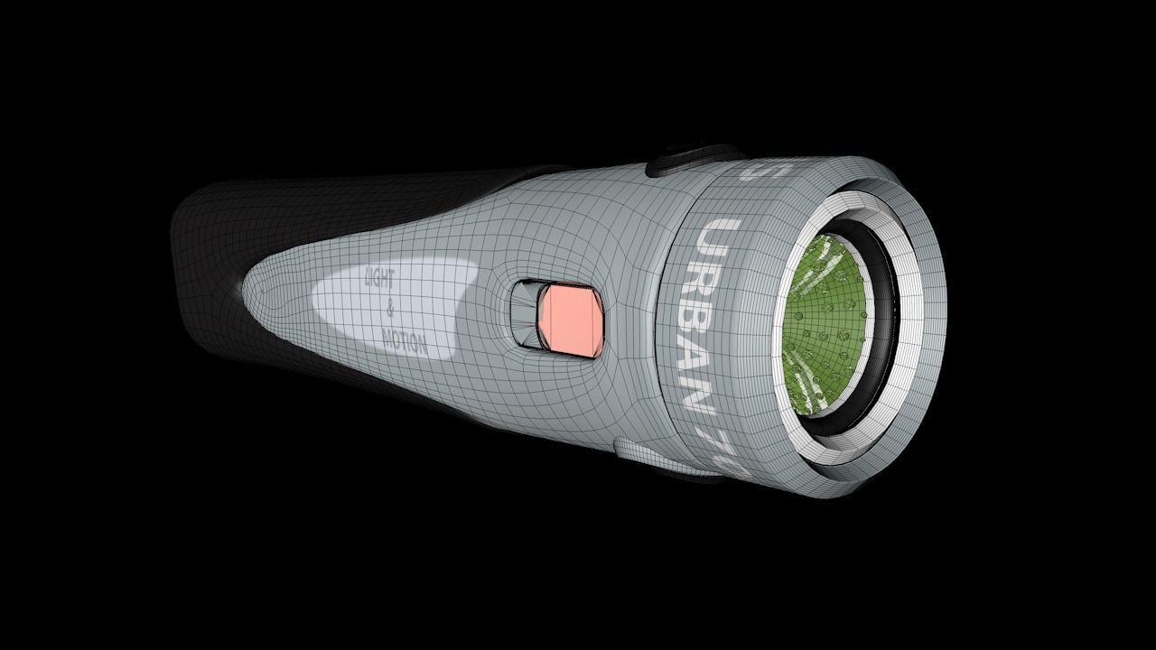 Flash light  Low-poly 3D model_5