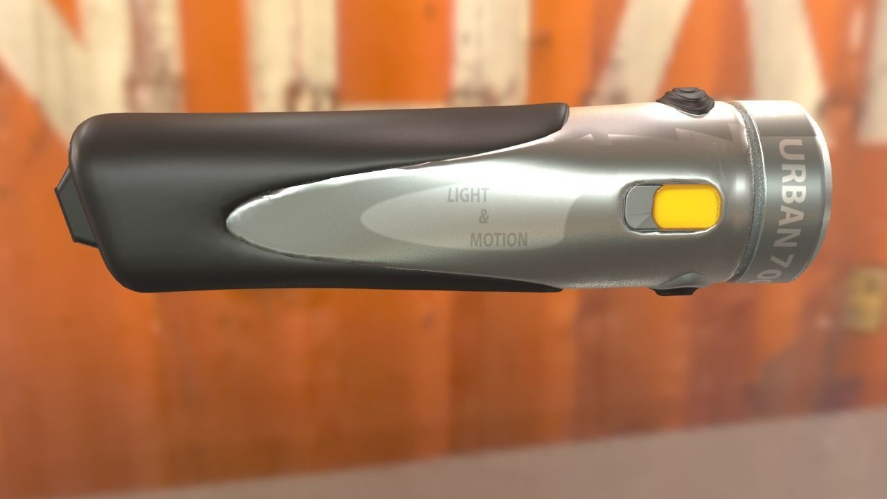 Flash light  Low-poly 3D model_2