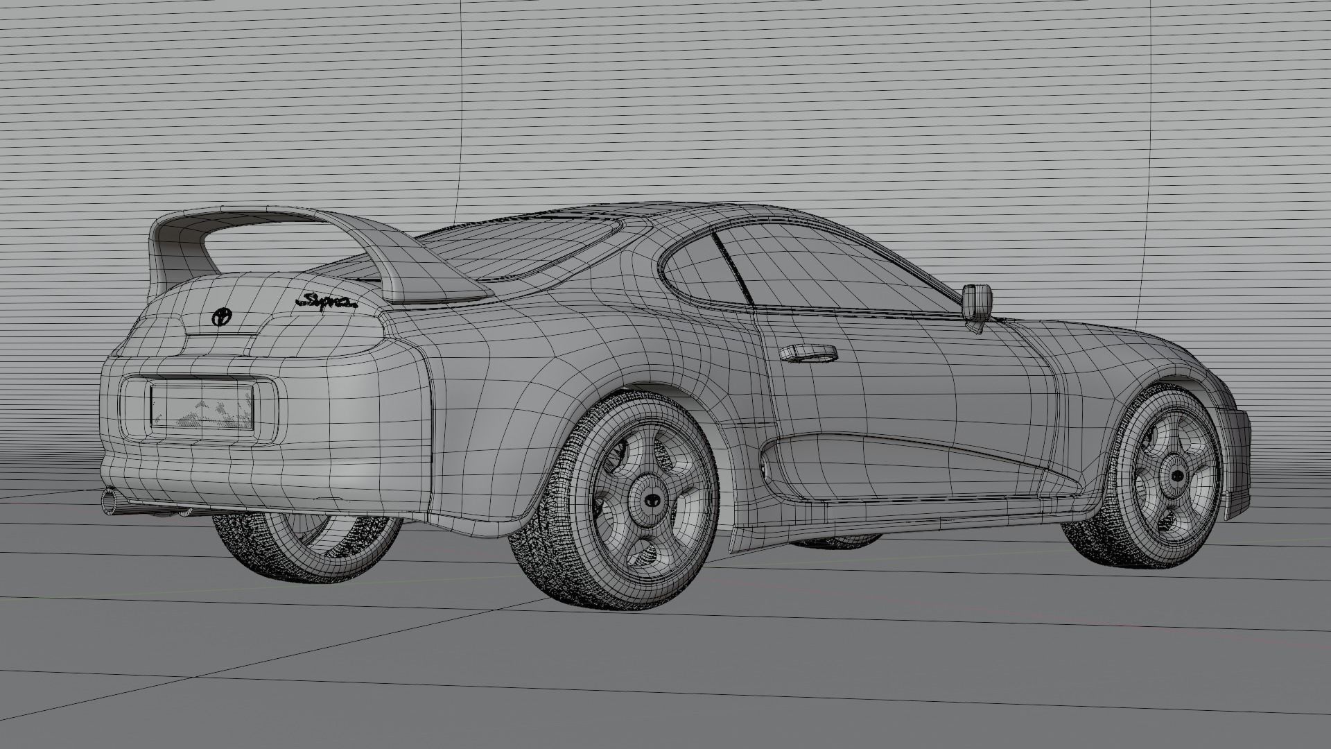 TOYOTA SUPRA MK4 3D 3D model_10