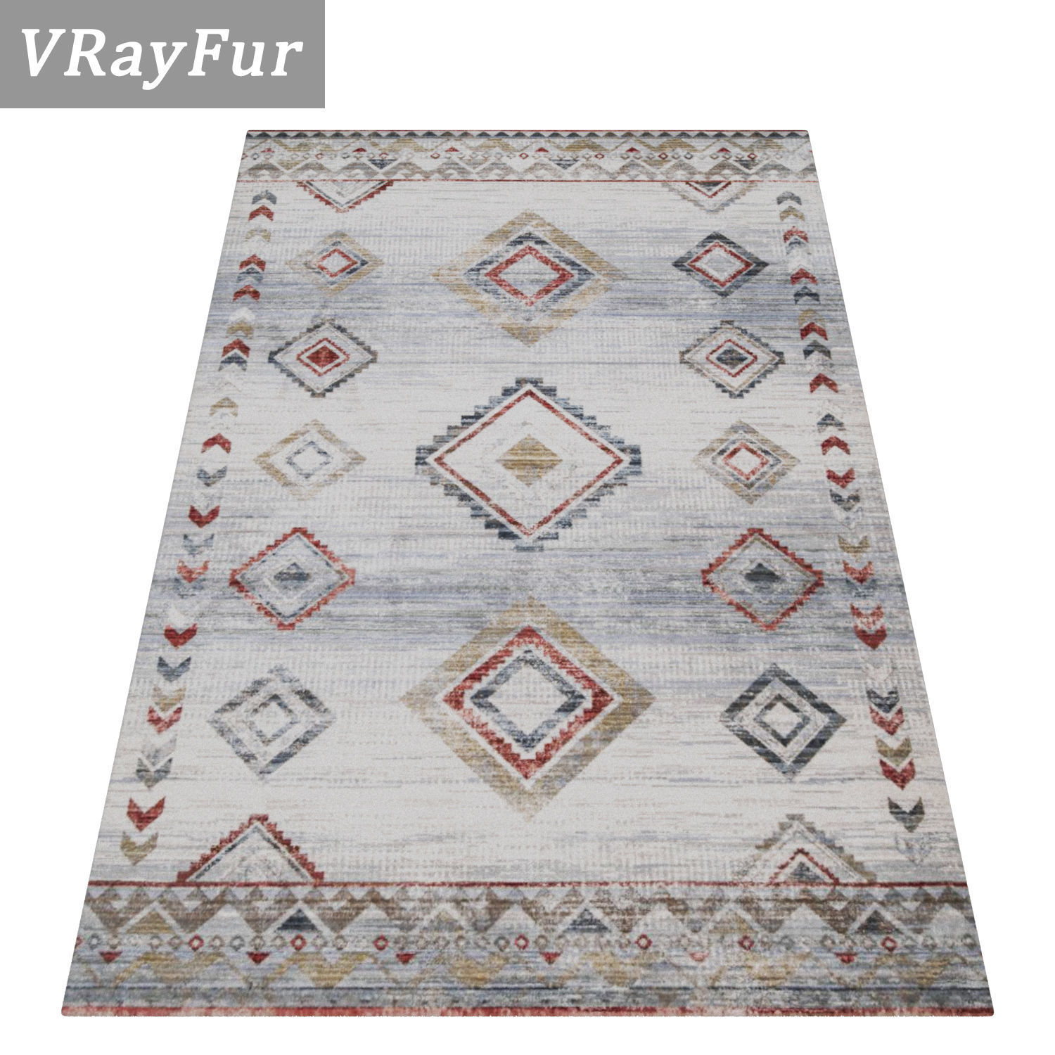 Rug Set 1332 3D model_2