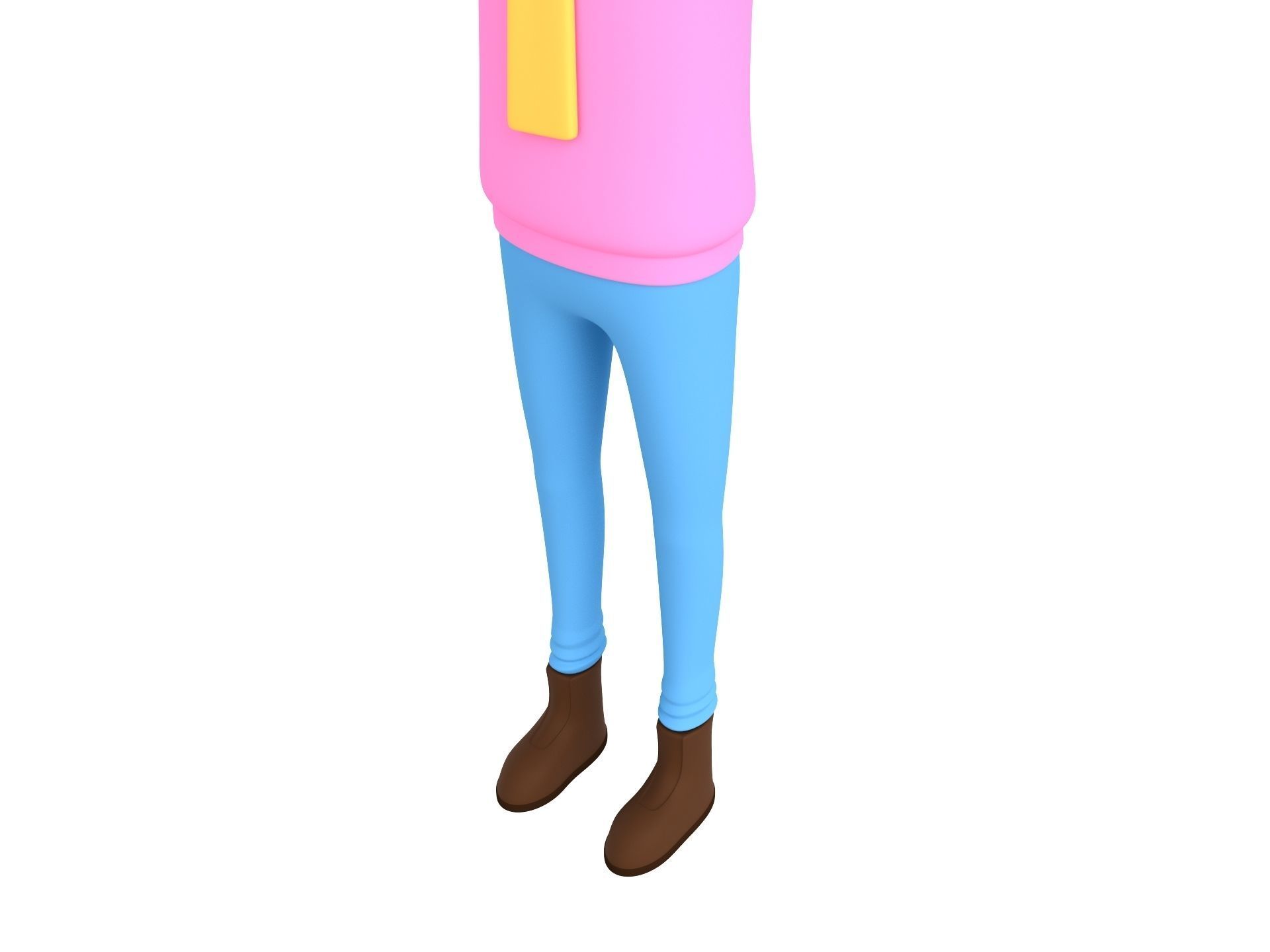 CartoonMan034 Man 3D model_7