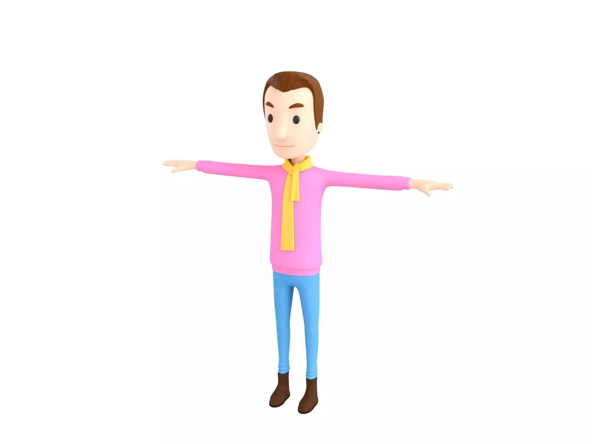 CartoonMan034 Man 3D model_0