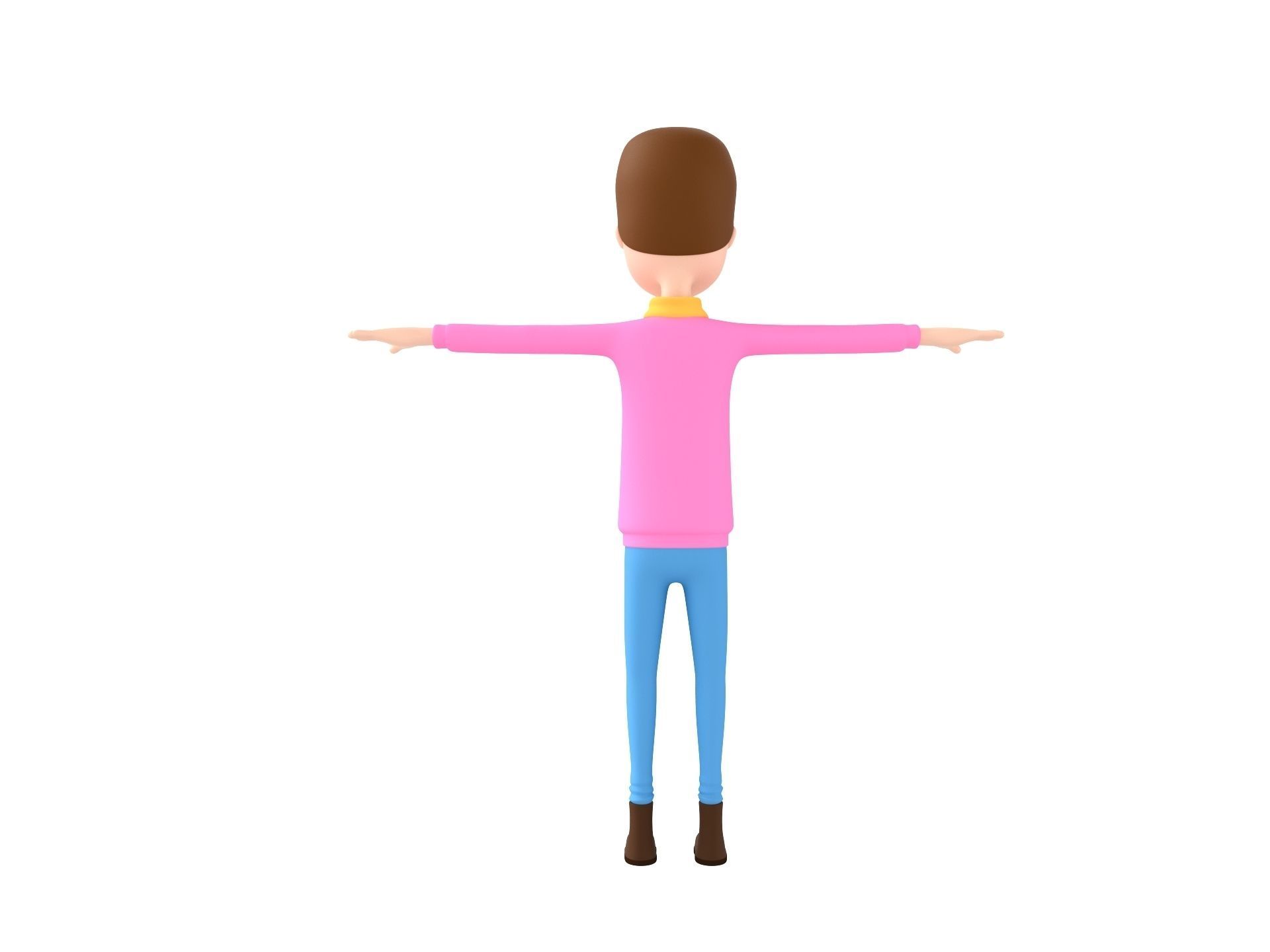 CartoonMan034 Man 3D model_3