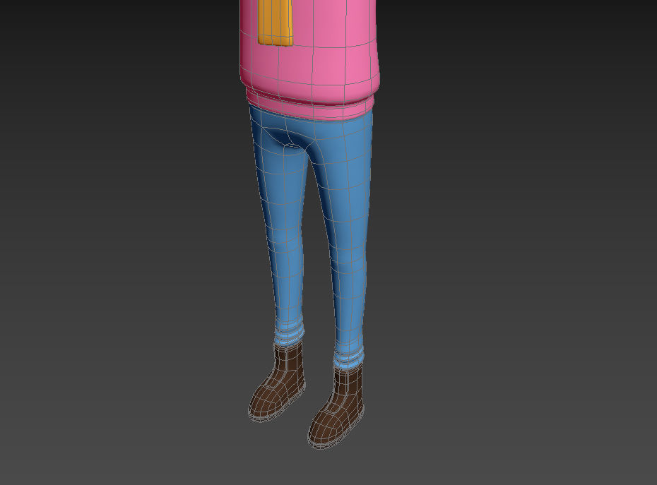 CartoonMan034 Man 3D model_16