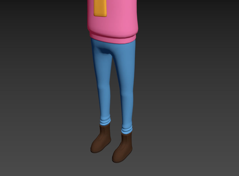 CartoonMan034 Man 3D model_15