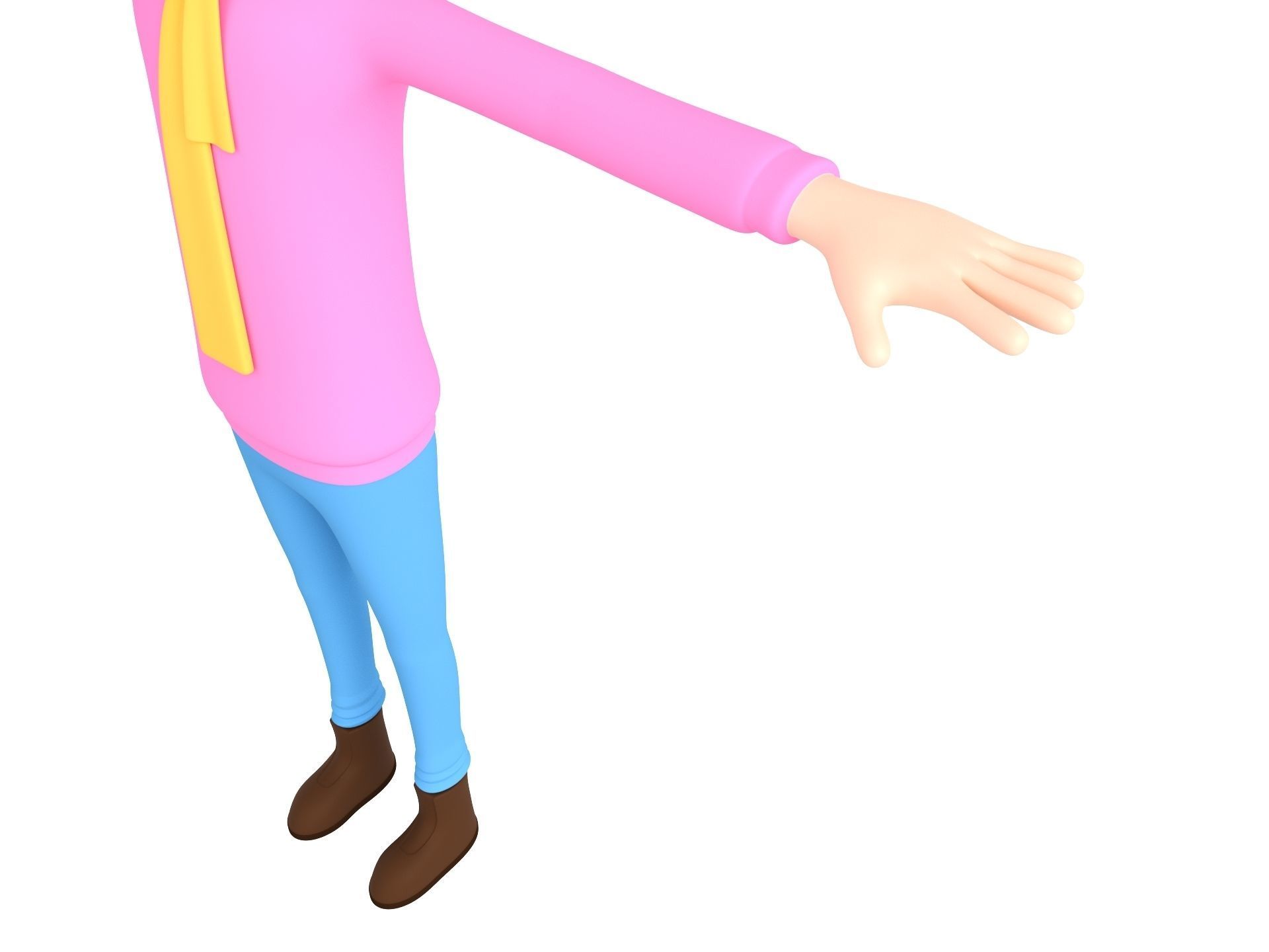 CartoonMan034 Man 3D model_5