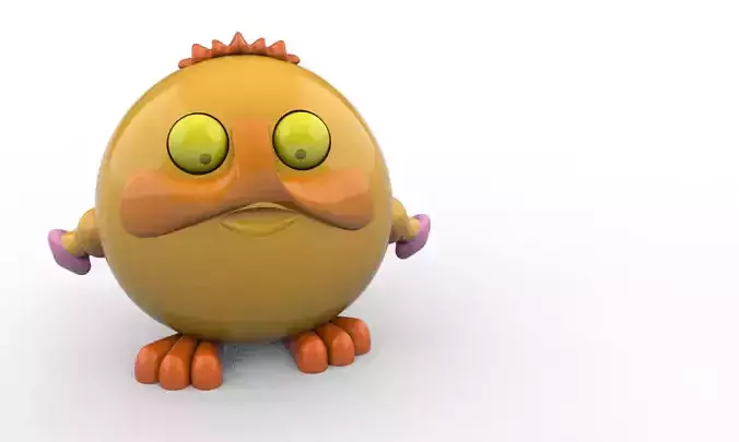 BabyYolk egg with funny face