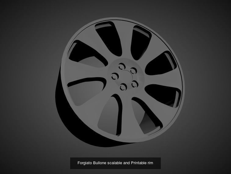Forgiato scalable and Printable rims 3D Model Collection_14