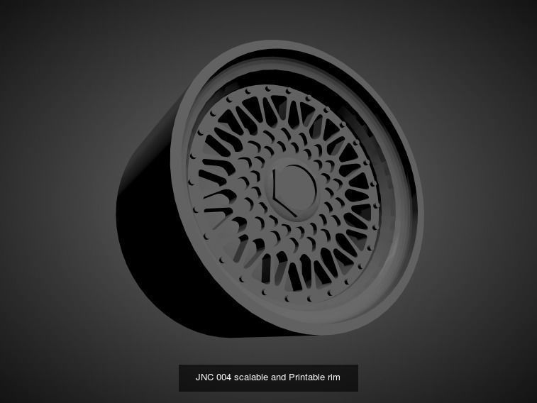 JNC scalable and Printable rims 3D Model Collection_16