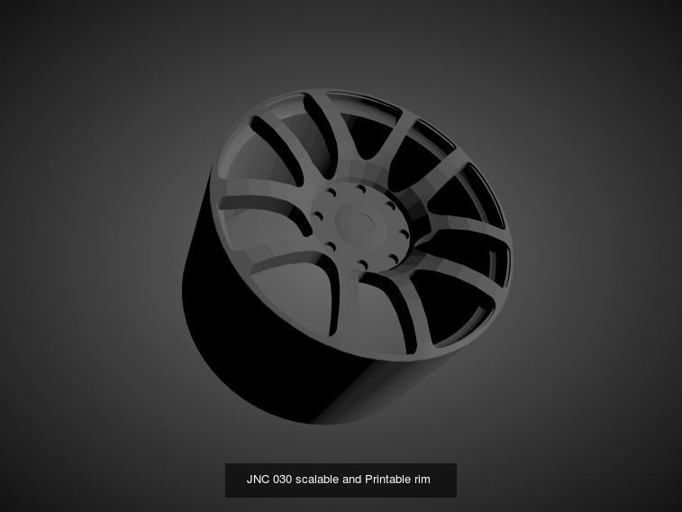 JNC scalable and Printable rims 3D Model Collection_22