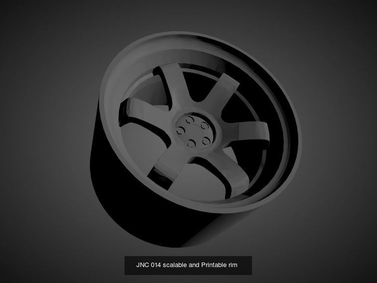 JNC scalable and Printable rims 3D Model Collection_26