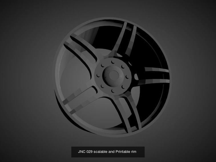 JNC scalable and Printable rims 3D Model Collection_23