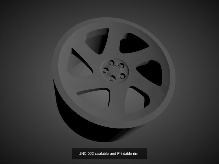 JNC scalable and Printable rims 3D Model Collection_21