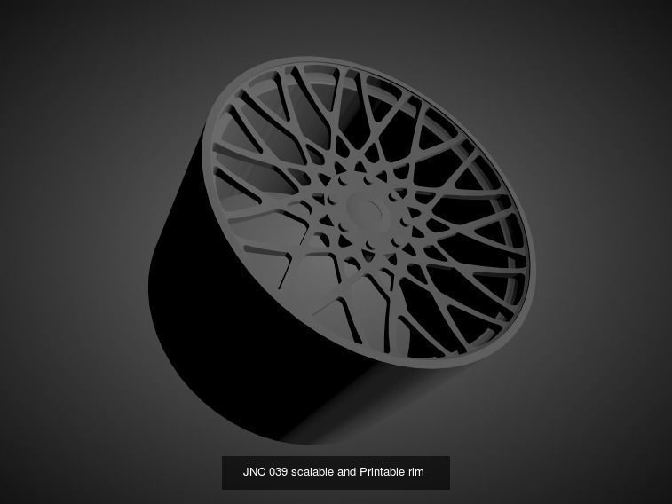 JNC scalable and Printable rims 3D Model Collection_19