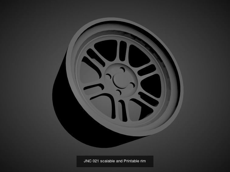 JNC scalable and Printable rims 3D Model Collection_12