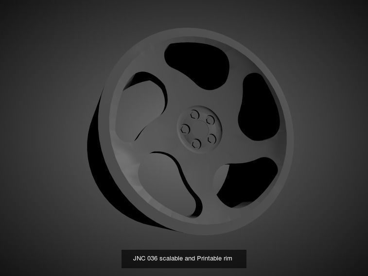 JNC scalable and Printable rims 3D Model Collection_20