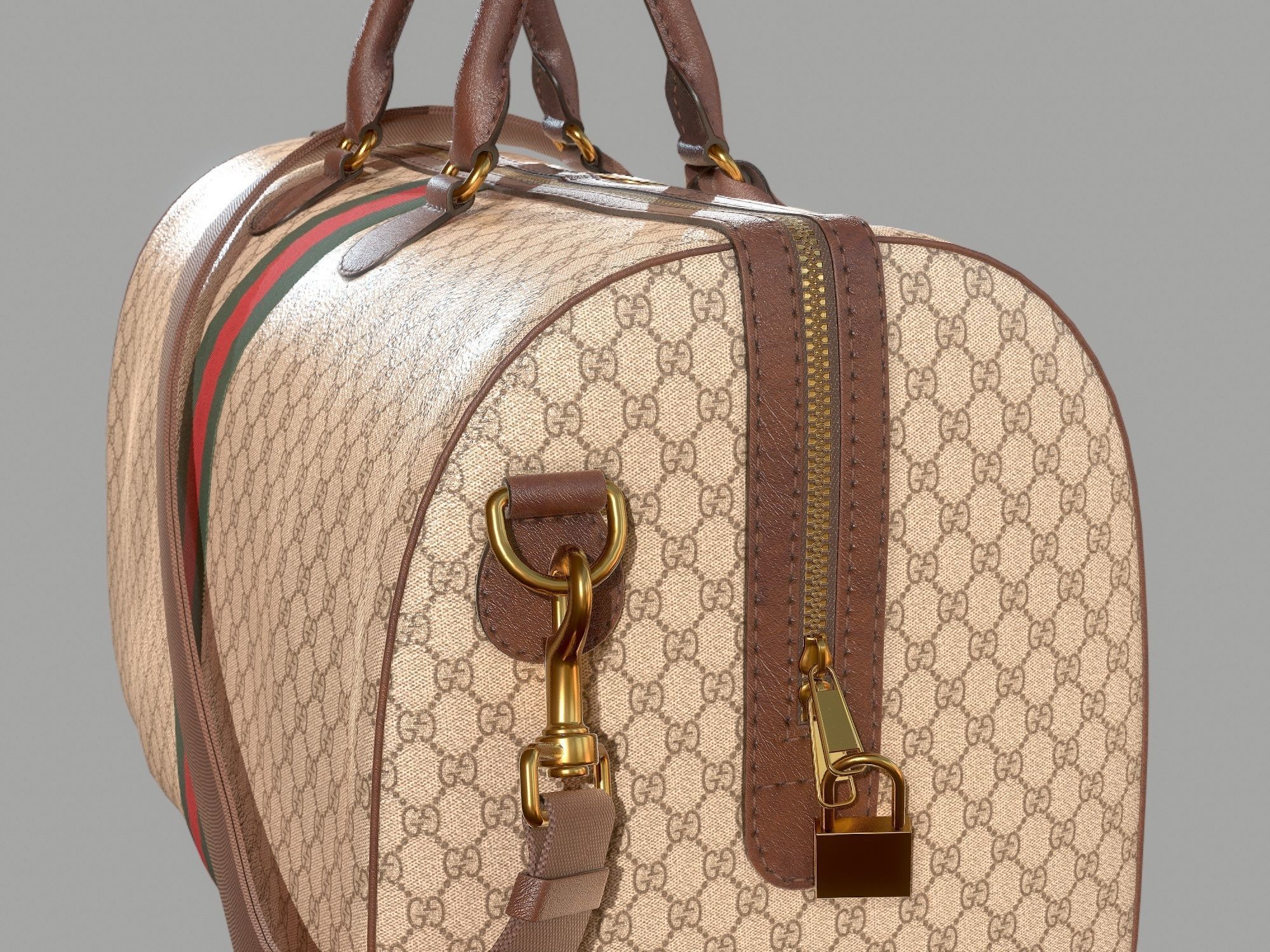 Gucci Ophidia GG medium travel duffle bag Low-poly 3D model_7