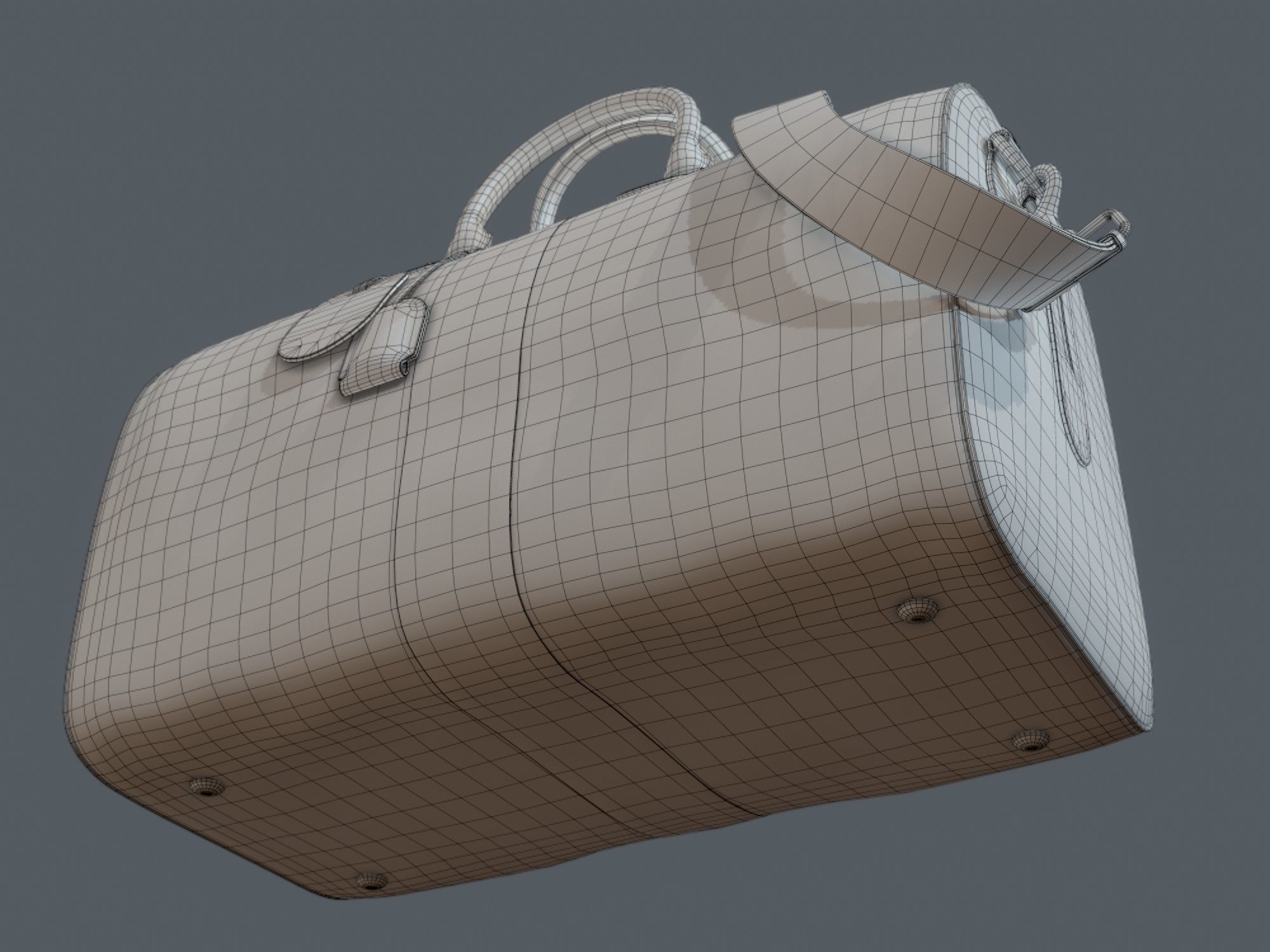 Gucci Ophidia GG medium travel duffle bag Low-poly 3D model_20