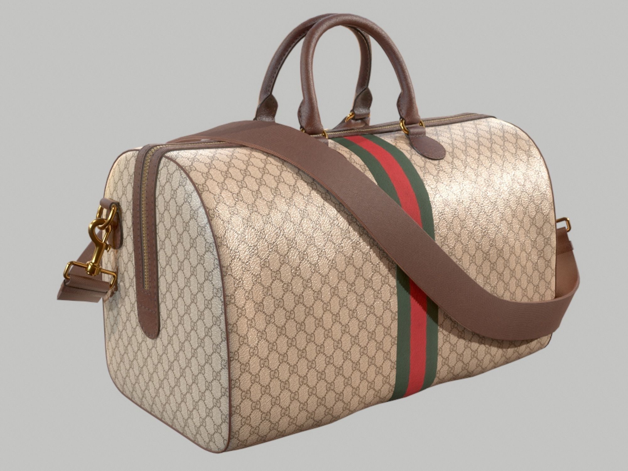 Gucci Ophidia GG medium travel duffle bag Low-poly 3D model_3