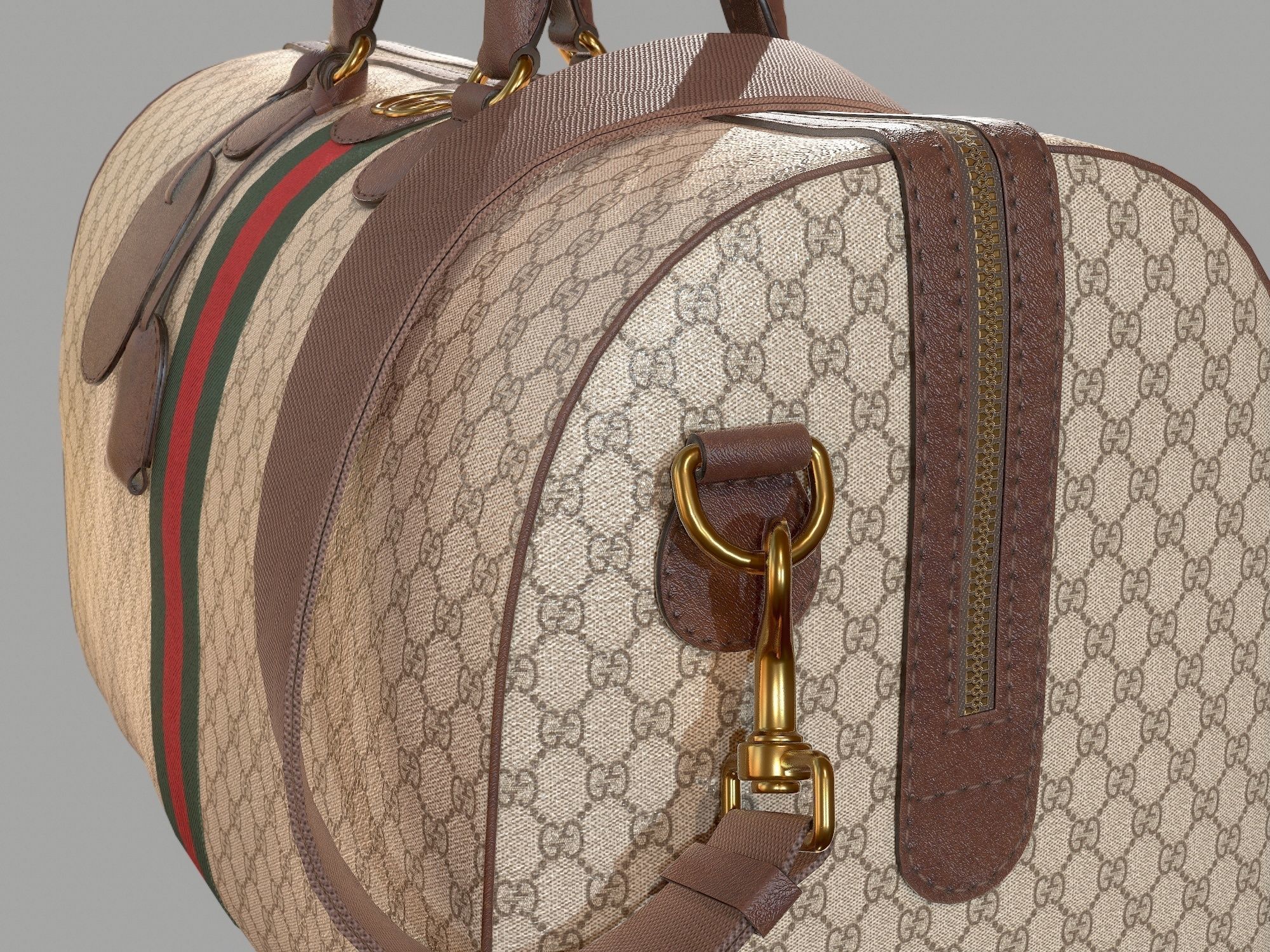 Gucci Ophidia GG medium travel duffle bag Low-poly 3D model_9