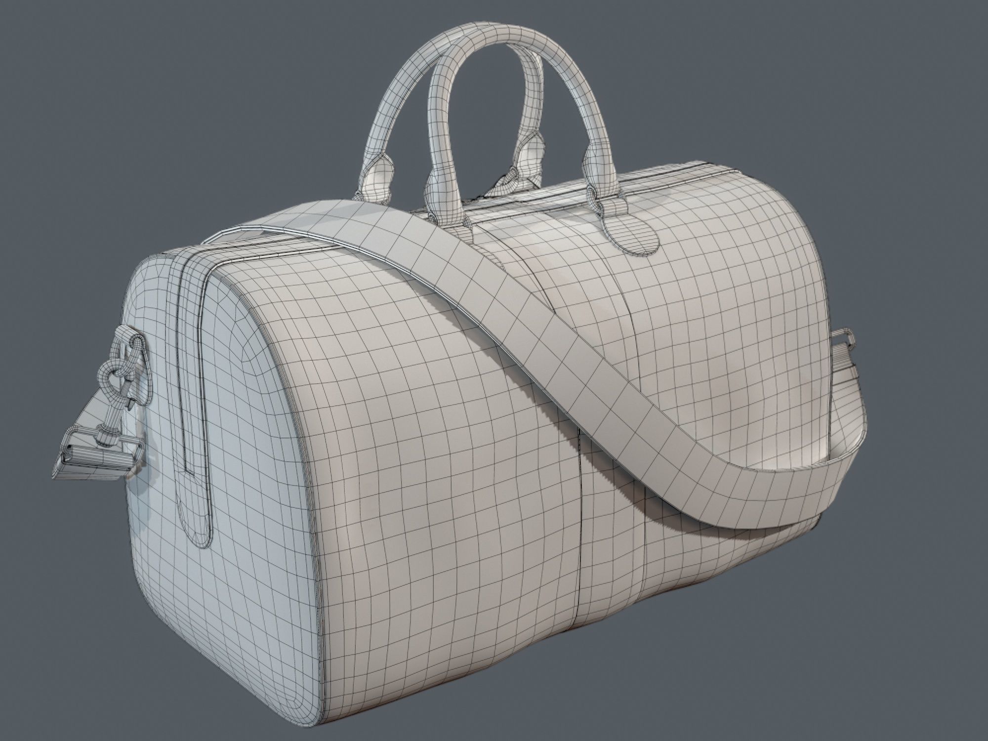 Gucci Ophidia GG medium travel duffle bag Low-poly 3D model_15