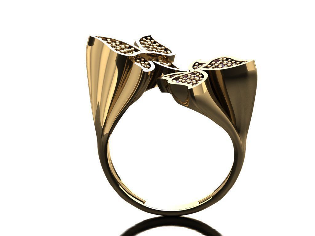 TW0103- Diamond ring 3D print model_2