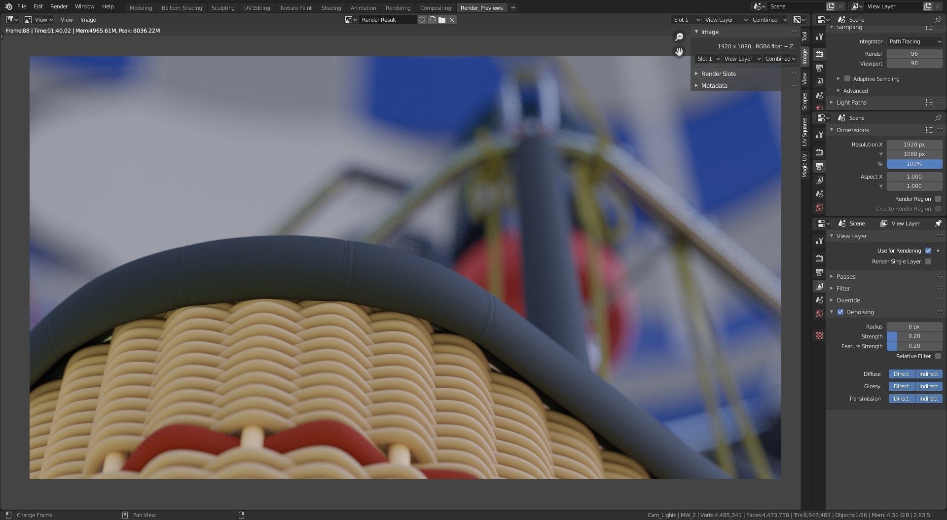 Hot Air Balloon 3D model_11