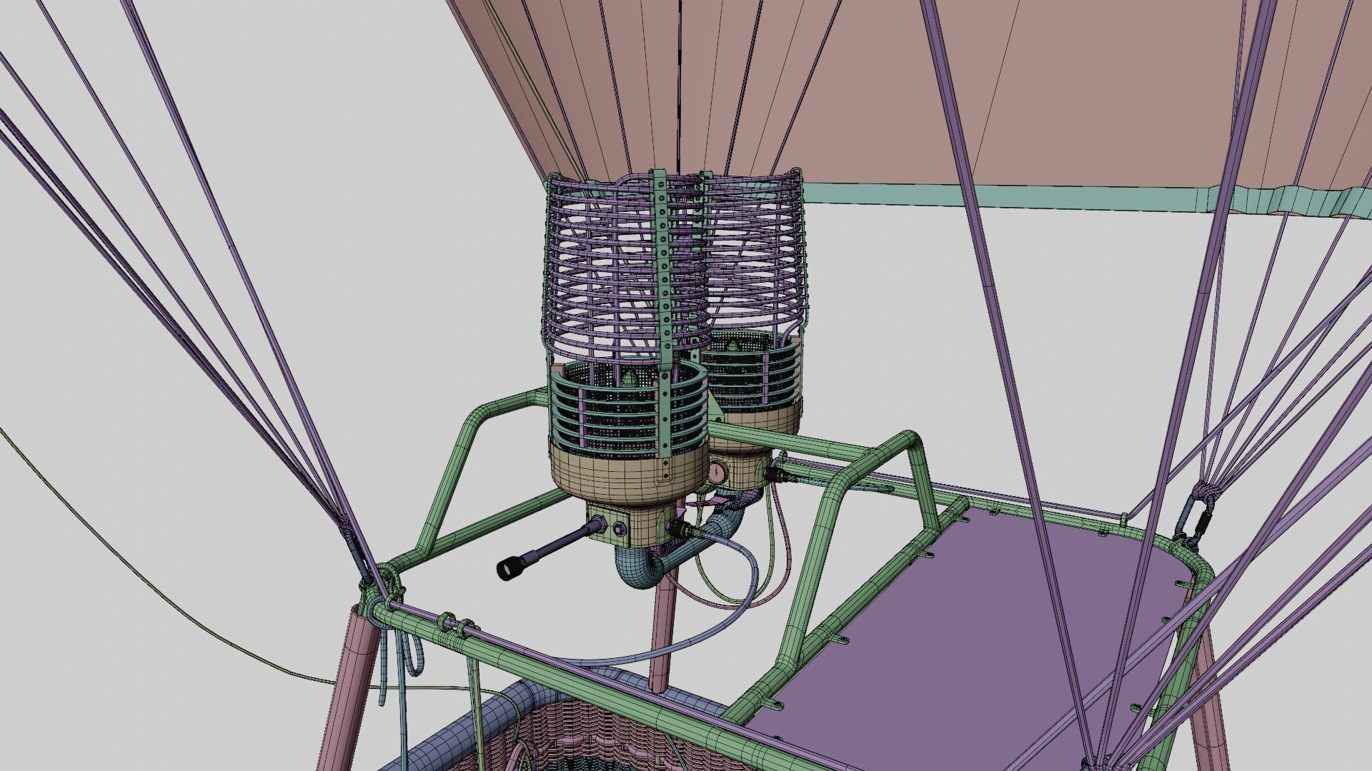 Hot Air Balloon 3D model_4