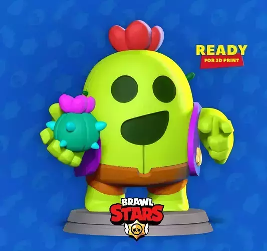 Spike - Brawl Stars Fanart Free 3D print model