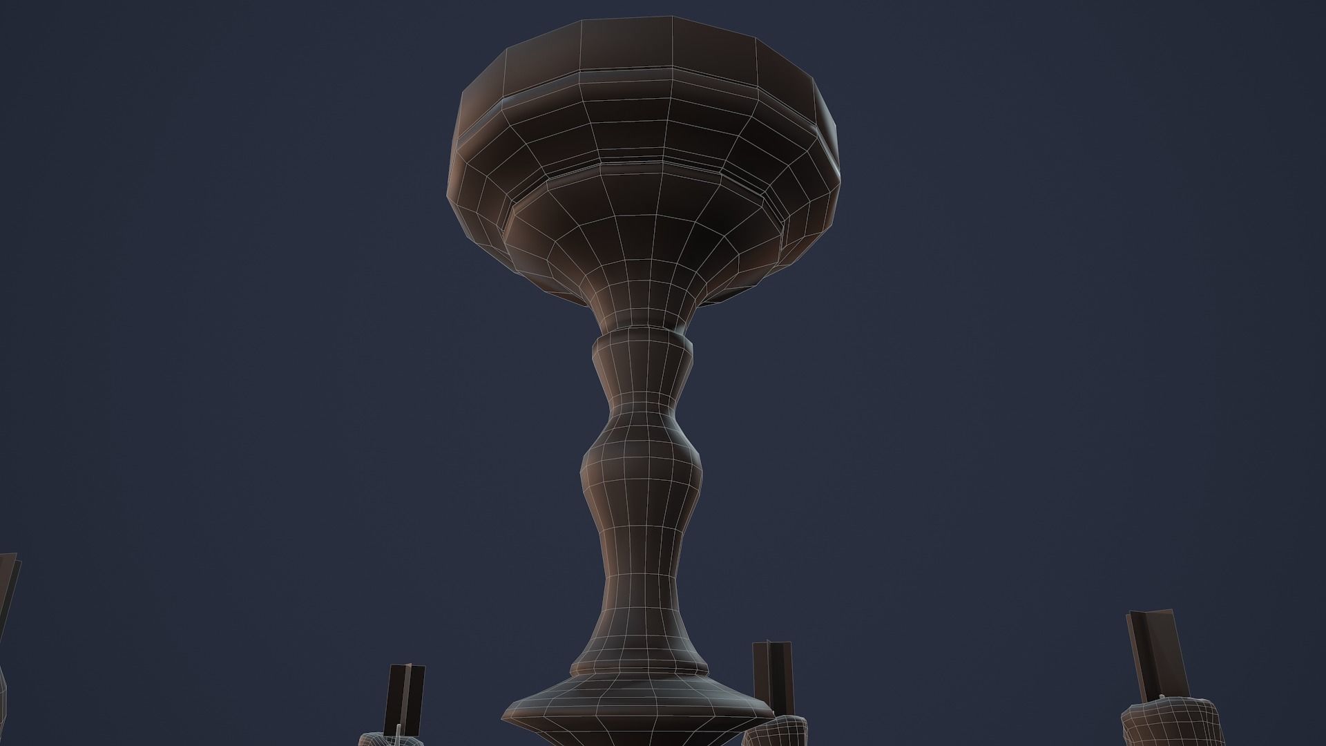 Candelabra Chandelier Low-poly 3D model_20