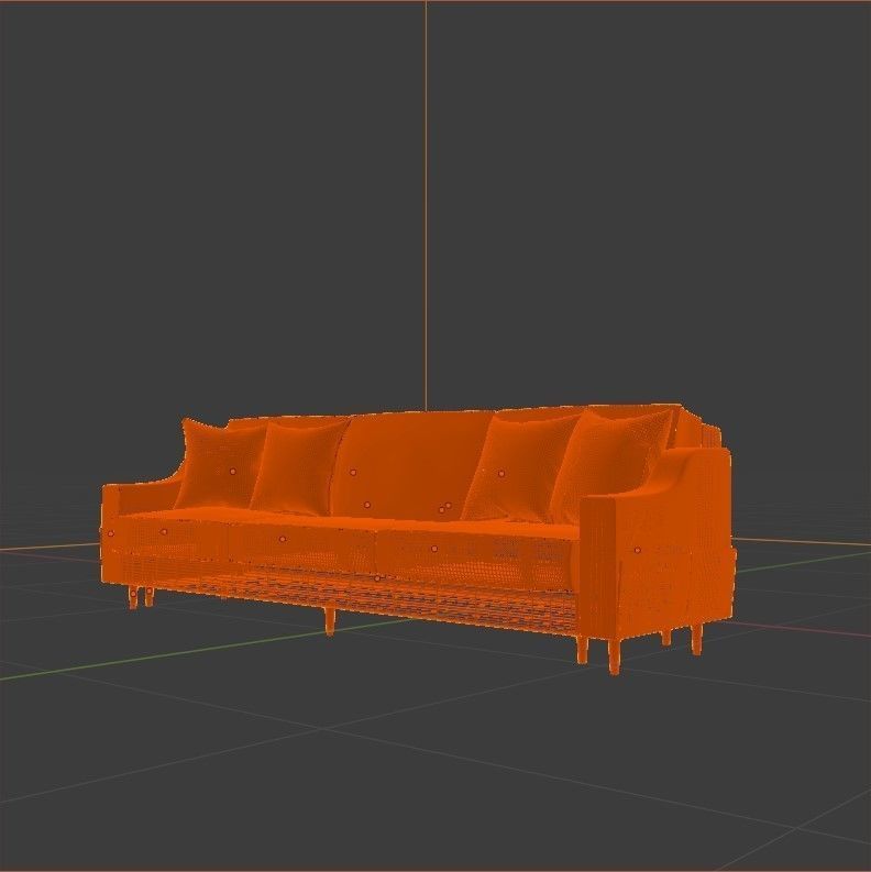 Mazzini sofa - modern couch 3D model_2