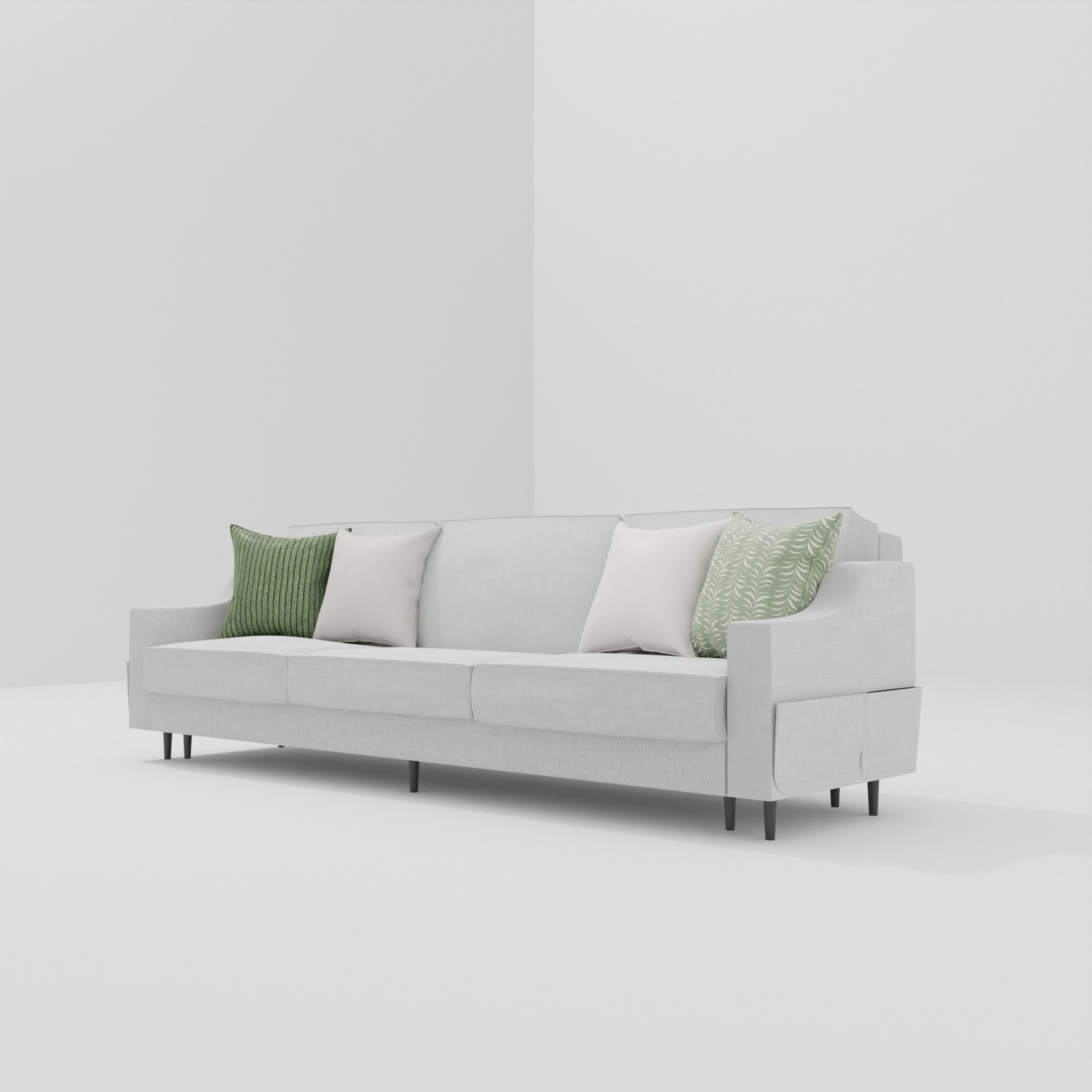 Mazzini sofa - modern couch 3D model_1