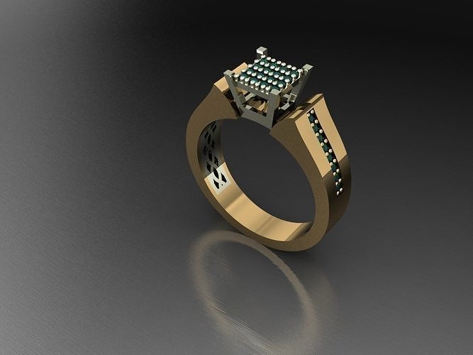 TW0122- Diamond ring 3D print model