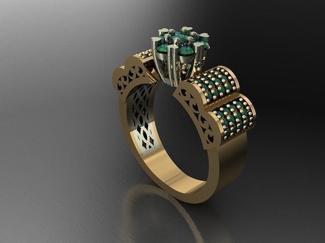 TW0124- Diamond ring 3D print model