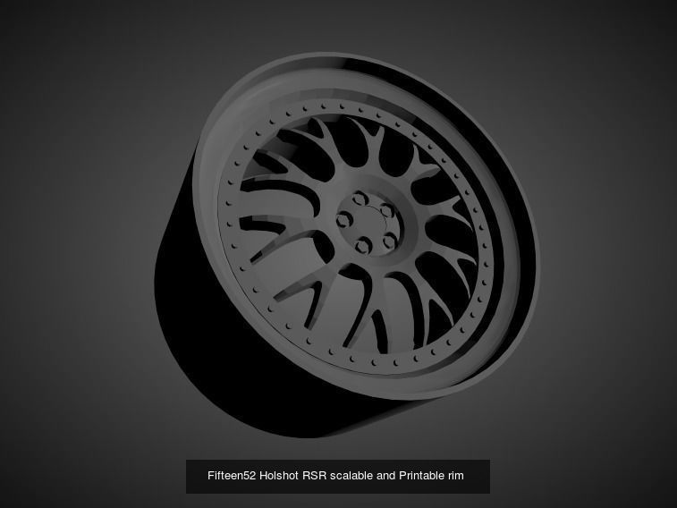 Fifteen52 scalable and Printable rims  3D Model Collection_22