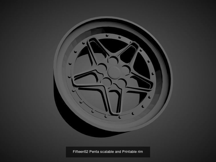 Fifteen52 scalable and Printable rims  3D Model Collection_9
