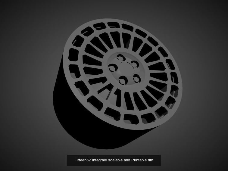 Fifteen52 scalable and Printable rims  3D Model Collection_14