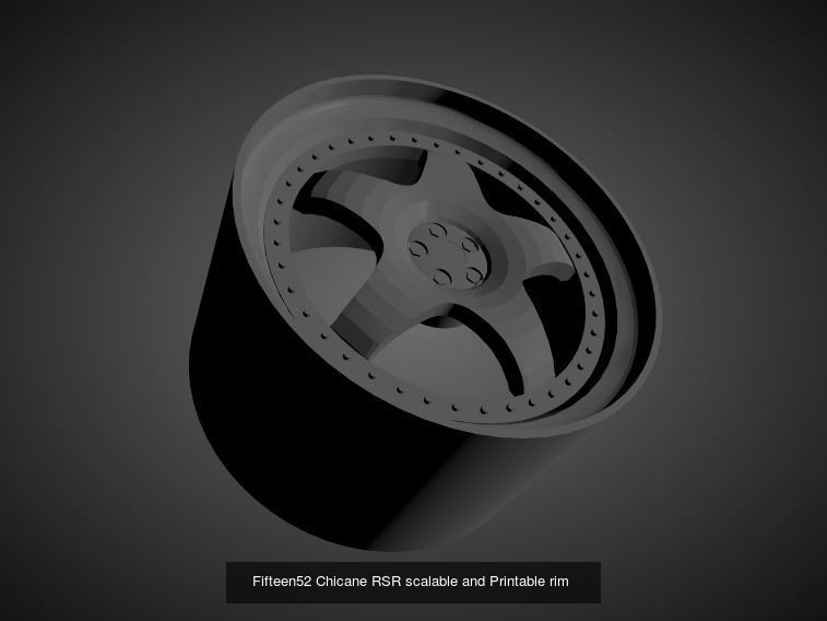 Fifteen52 scalable and Printable rims  3D Model Collection_24