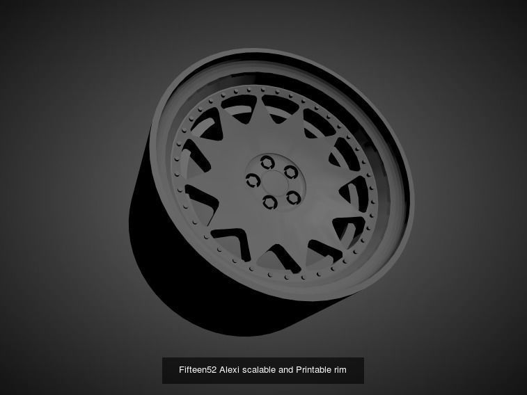 Fifteen52 scalable and Printable rims  3D Model Collection_18
