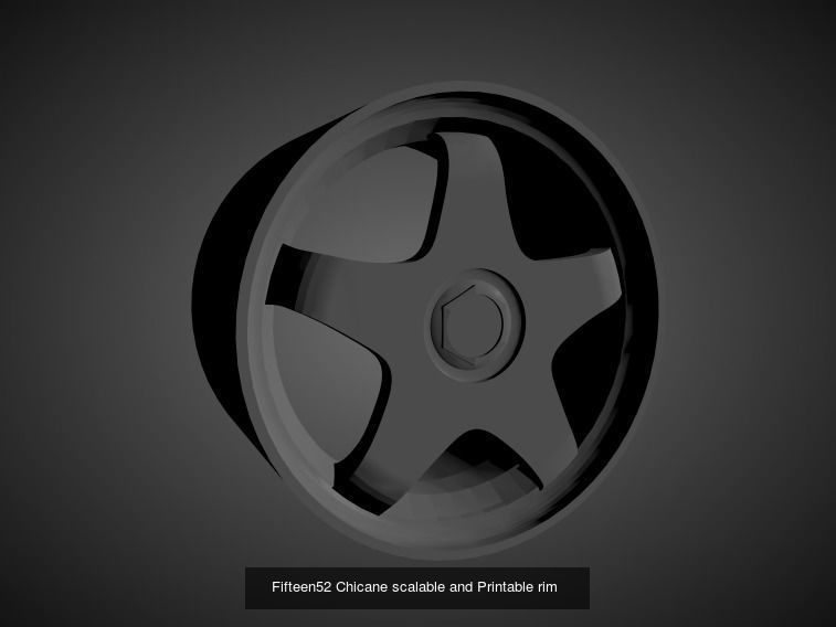 Fifteen52 scalable and Printable rims  3D Model Collection_25