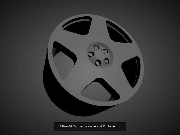 Fifteen52 scalable and Printable rims  3D Model Collection_6