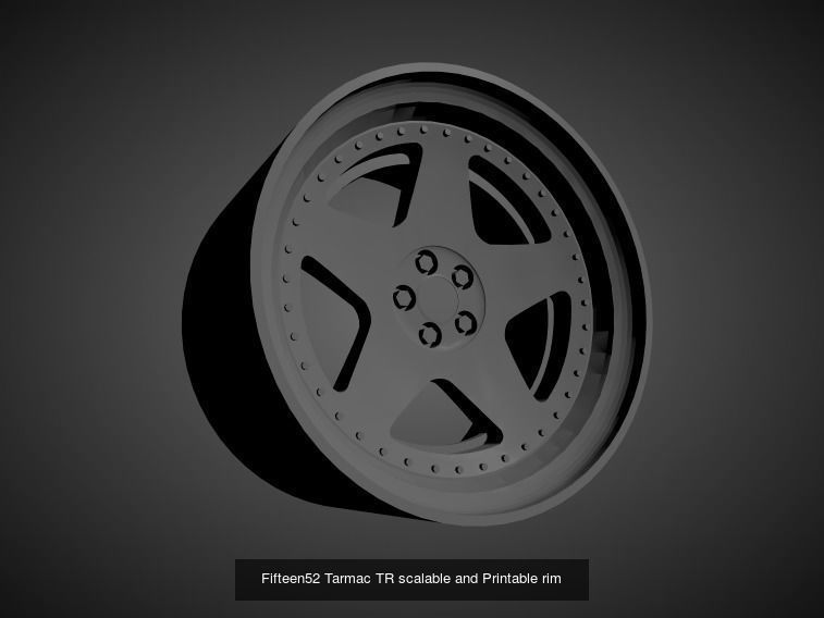 Fifteen52 scalable and Printable rims  3D Model Collection_4
