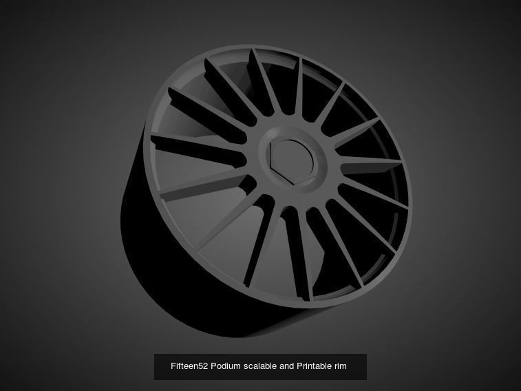 Fifteen52 scalable and Printable rims  3D Model Collection_21