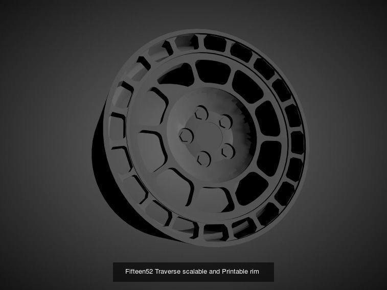 Fifteen52 scalable and Printable rims  3D Model Collection_19