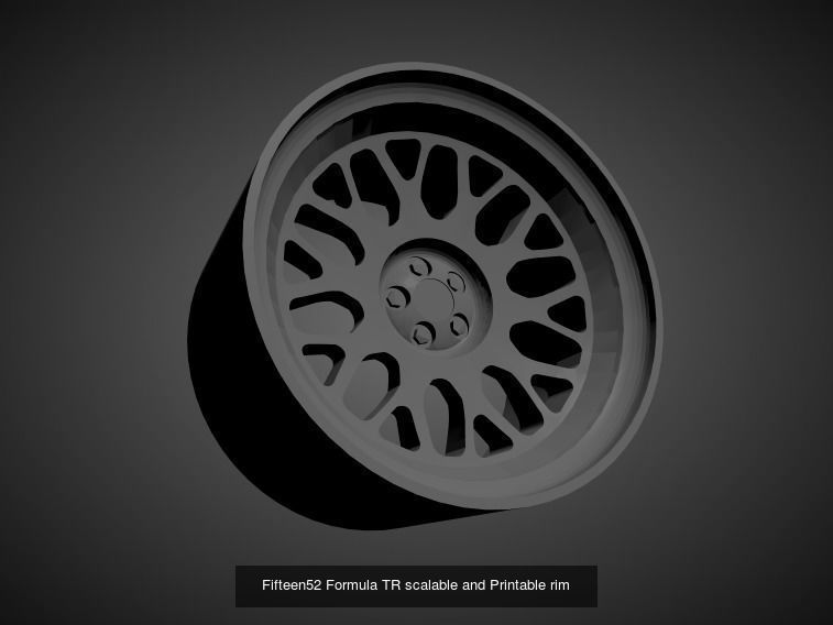 Fifteen52 scalable and Printable rims  3D Model Collection_15