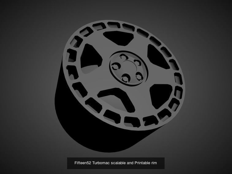 Fifteen52 scalable and Printable rims  3D Model Collection_2