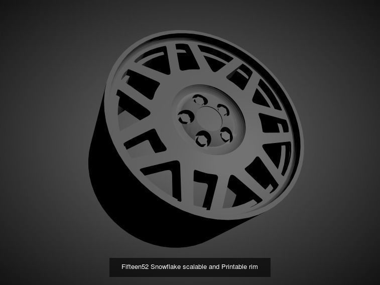 Fifteen52 scalable and Printable rims  3D Model Collection_7