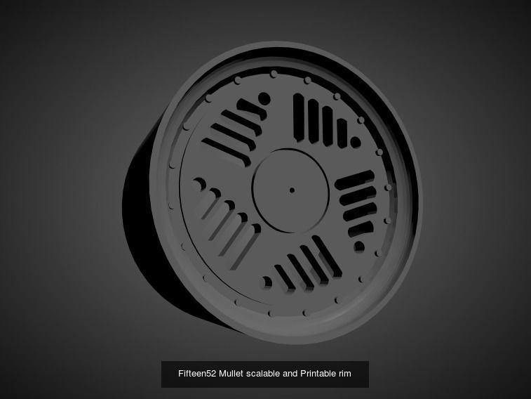 Fifteen52 scalable and Printable rims  3D Model Collection_11