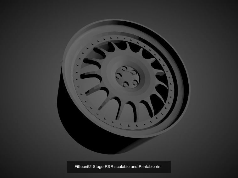 Fifteen52 scalable and Printable rims  3D Model Collection_20